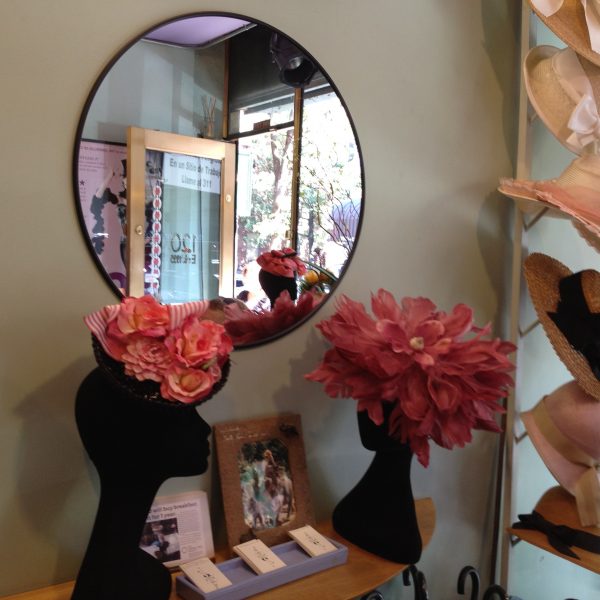 Feathers – mirror Unfortunately the feathered number on the right looked better on the mannequin!