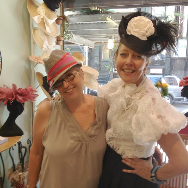 m – linda Linda in her best finer and I in my new Hat!