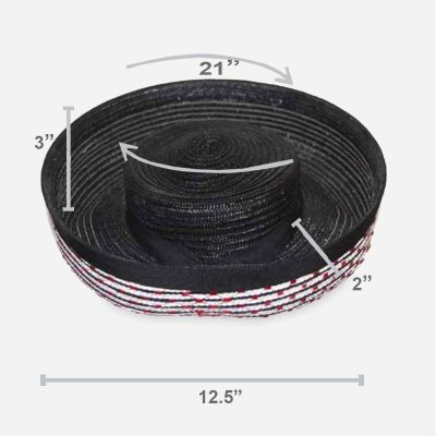 vintage straw breton hat size