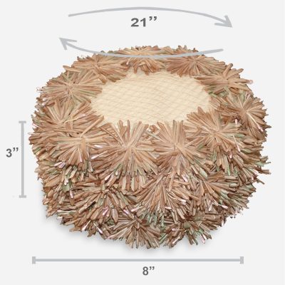 vtg Flower pillbox hat size